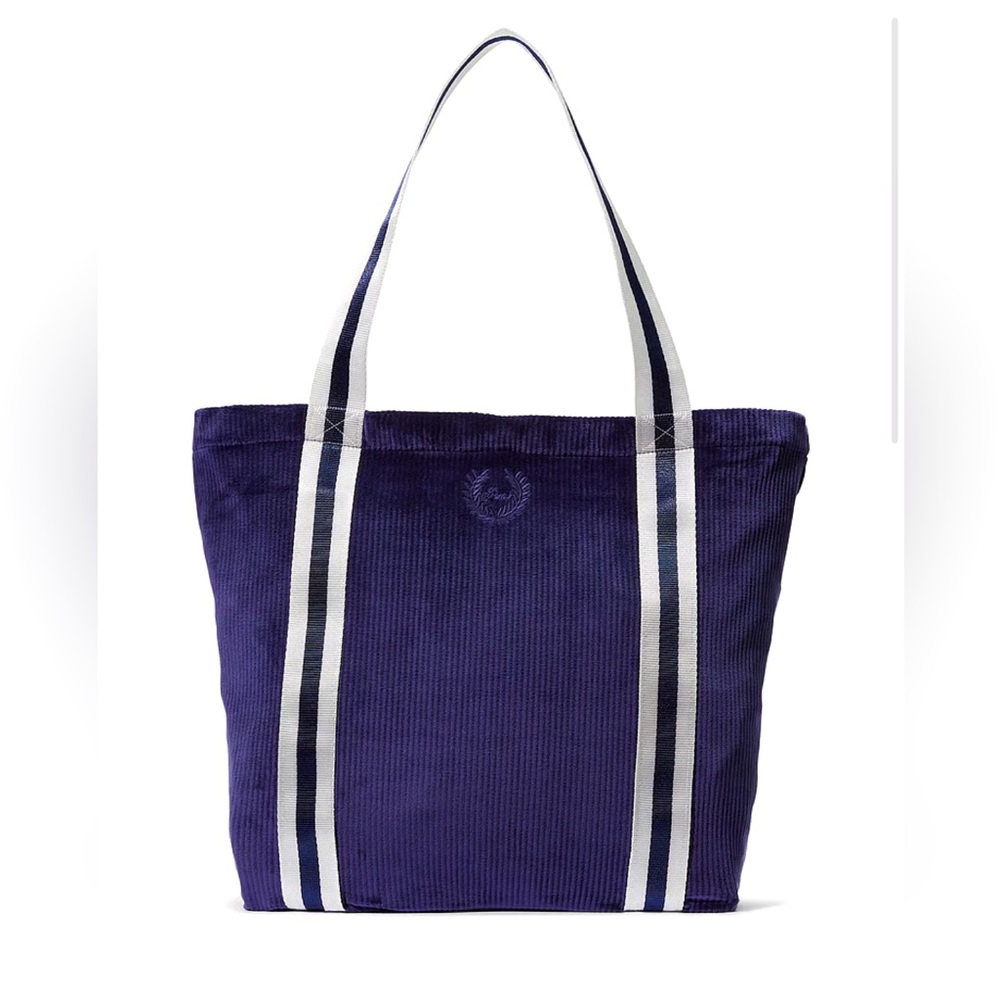 NWT VICTORIA'S SECRET Ribbed Velour Tote NEW